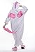 Sunrise Unisex Unicorn Onesie Costume Kigurumi Pajamas (Small, Pink)