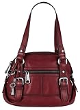 Fossil Handbag - Ava Domed Satchel (Color: Red)