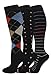 Ladies 3 Pair Pack Compression Socks (Assorted II)