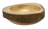 Lipper International 10-Inch Mango Wood Bark Bowl