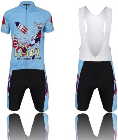 Spos Child's Cartoon Altman Sport Suit Cycling Gel Padded Jersey Bid Set M