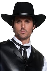 Smiffy's Men's Gun Slinger Hat, Black, One Size