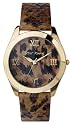 Betsey Johnson Women's Heart Of Gold Collection Leopard Print Watch #BJ2089