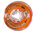 Rink Rat 2007 Hot Shot XX Grip White and Translucent Orange 68mm Inline Wheel