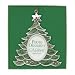 CR Gibson Holiday Ornament 4-Inch Photo Frame, Sparkling Christmas Tree,  Boxes (Pack of 3)