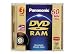 Electronics : Panasonic DVD RAM (2.8GB, 8cm double sided, 60min) Pack 3