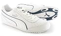 Puma "Riviera" Men's Leather Running Shoes - White/Blue/Silver