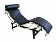 Chaise lounge in Black Leather By Wholesale Interiors
