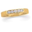 14K Yellow Gold Diamond Wedding/Anniversary Band - 0.16 Ct.