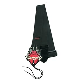 Premium Fender Guitar Strap - Heart