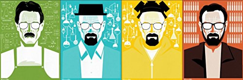 Breaking Bad 3 4 5 6 poster 71 inch x 24 inch / 40 inch x 13 inch by bribase shop