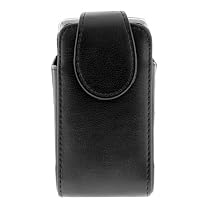 Vertical Black Carrying Pouch Leather Case with Clip for Lg 600g, Vx8560 Chocolate 3, Decoy Vx8610, Vx9100 Vx-9100 Env2 Ax830 Cu575 Cu720 Cu920 Cu915 Vu Lx570 Vx8550 Vx8600 Vx8700 Vx8800 Blackberry 8100 8120 8130 Pearl Motorola Vu30 Rapture, Ve20 Razr, Adventure V750, V3 V3xx W755, V3a Razr, V9m Razr2, V9 Razr2, V8 Razr2, W490, W510, Samsung M310 Slash, R210a Spex, Sch-u550, Sgh-t819, Sch-r610, Sgh-t739 Katalyst, Sch-r410, Sgh-t439, Sgh-a747 Slm, Sgh-a737, Sgh-t639, Sch-u700 Gleam, Blackberry Pearl Flip 8220, HTC Touch Diamond, Shadow, 3125, Sony Ericsson W760 W760a, Tm506, K850 K850i, W580 W580i, W610 W610i Cell Phone