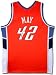 NBA Sean May Autographed Charlotte Bobcats Away/Orange Jersey (UDA)