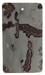 Red Picture Agate Rectangle Pendant 1.5mm Hole 25x50mm - Package of 3