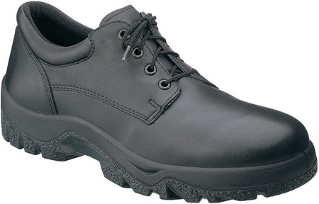 Rocky Boots Men's TMC Plain Toe Oxford 5000 Work Shoes,Black Leather,14 WW