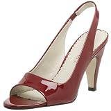 AK Anne Klein Womens Portia Patent Peep Toe Slingback