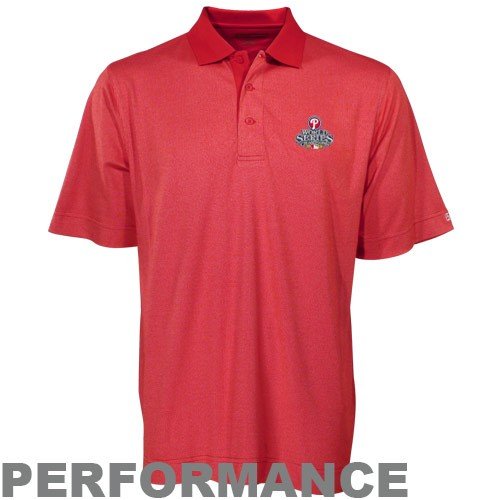 Buy Cutter & Buck Philadelphia Phillies 2008 World Series Champions Red Birdseye Performance Polo by Football Fanatics
