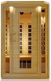 2 Person Sauna Hemlock Carbon Fiber Dry Heat FAR Infrared Portable Detox New