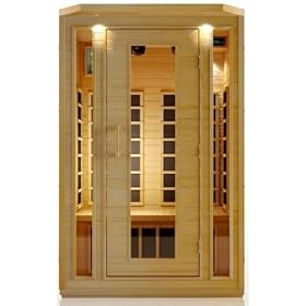 2 Person Sauna Hemlock Carbon Fiber Dry Heat FAR Infrared Portable Detox New