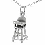 Sterling Silver Baby High Chain Necklace