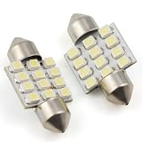 Super Bright Xenon White 12-SMD Dome Lights Bulbs For Audi A3 A4 A5 A6 A4 Avant S4 A5 Cabriolet S5 Cabriolet TT R8 Q5 Q7 Quattro