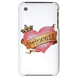 iPhone 3G Hard Case Princess Crowned Pink Heart