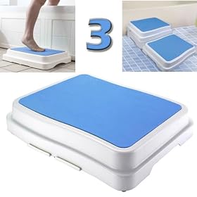 COMFORTEO � Ens. de 3 - Marches Empilables en Hauteur ou Escalier / Acc�s baignoire ou Lit