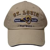 NFL OFFICIAL SAINT LOUIS RAMS KHAKI CAP HAT NEW ADJ