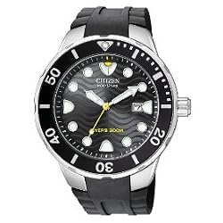 Citizen Men's Eco-Drive Professional Diver Rubber Strap Watch #BN0070-09E