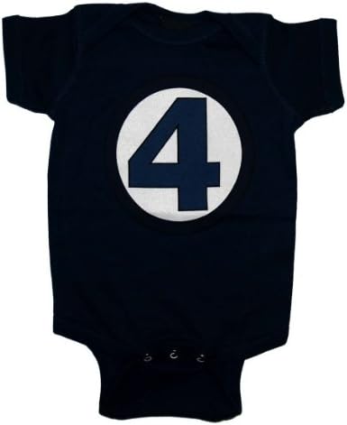 Fantastic 4 Four Uniform Marvel Comics Baby Creeper Romper Snapsuit