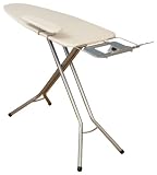 Household Essentials 671840 Mega Wide Top Pressing Station Ironing Board, Satin Silver