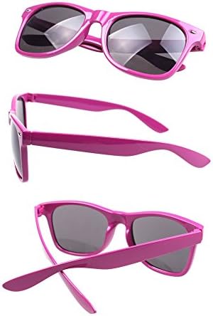 Sunglasses Retro new vintage style shades men women classic wayfarer styles Trendy Cool Sunglasses Unisex (Red Purple)