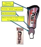 SG108-Titanium-Gel Soccer Shin Guard