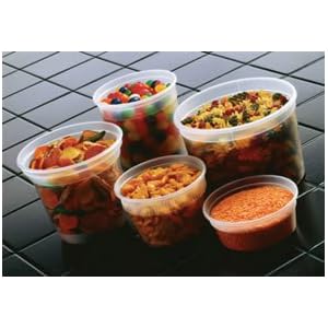 16 Oz. Clear Deli Containers Newspring w/ Lids Combo Pack 240 Ea