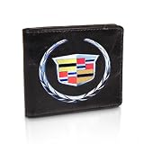 Cadillac Logo Black Leather Wallet