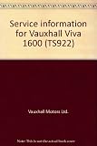 Service information for Vauxhall Viva 1600