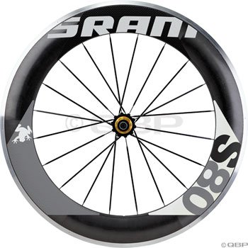 SRAM S80 700C RR Clincher (Black with Grey Decals, 80mm)