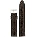 Crocodile Watch Band Long Dark Brown Padded Mens 18 millimeter