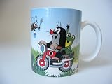 Der Kleine Maulwurf Keramik Tasse Becher Motorrad