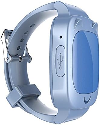 PandaWalker Kid GPS Smart Watch Wristwatch SOS Call Location Device Tracker for Kid Safe Anti Lost Monitor Baby Gift Q80 (Blue)