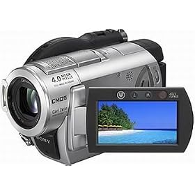 Sony Handycam DCR-DVD506E - Camcorder - widescreen - 3.2 Mpix - optical zoom: 10 x - supported memory: MS Duo, MS PRO Duo - DVD-R (8cm), DVD-RW (8 cm), DVD+RW (8cm), DVD-R DL (8 cm)