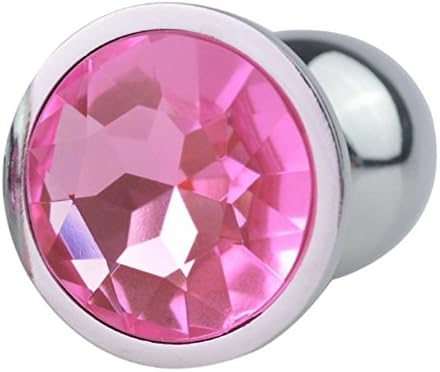 TOCOOL Size-Small Jewelry And Metal Butt Plug Anal Plug Sexual Show Games Couple Funny Toy (Pink)