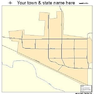 Buy Street and Road Map of Concord, Nebraska NE - Printed poster size wall atlas of your home town