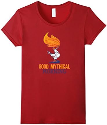 Women's Good Mythical Morning T-Shirt Chicken Morning Medium Cranberry
