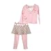 Baby : Young Hearts Toddler Girls 3pc Plaid Skirt Set with Leggings, 4T