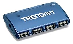TRENDnet 7-Port High Speed USB Hub with Power Adapter TU2-700 (Blue)