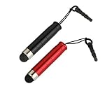 GTMax 2x Universal Touch Screen Mini Stylus Pen with 3.5mm Adapter Plug(Bla ....