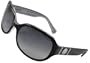Coach Sunglasses, Patricia S440, Black Frame/ Fade Grey Lenses/ Silver Detail