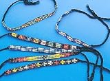 12 Pc. Cotton Yarn Beaded Bracelet, Friendship, Party Favors