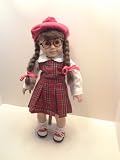 Cute Plaid Dress Complete with Shoes Socks amd Signature Teddy Bear for American Girl Dolls
